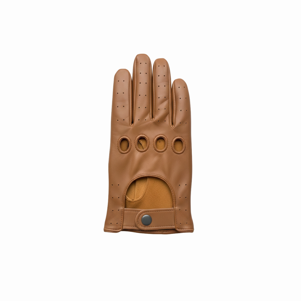 TELLARO Leather Driver Gloves – Brown