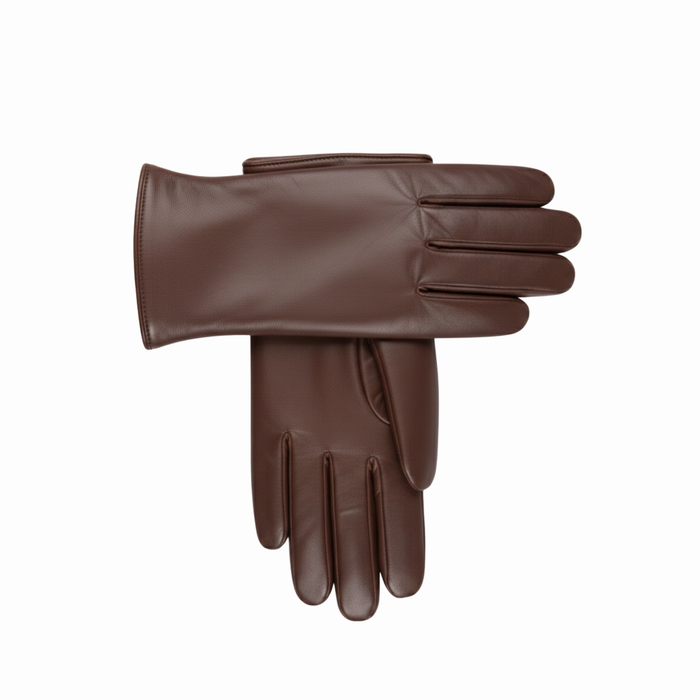 Shearling Lined Glove - Brown