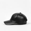 TELLARO Leather Baseball Cap - Black