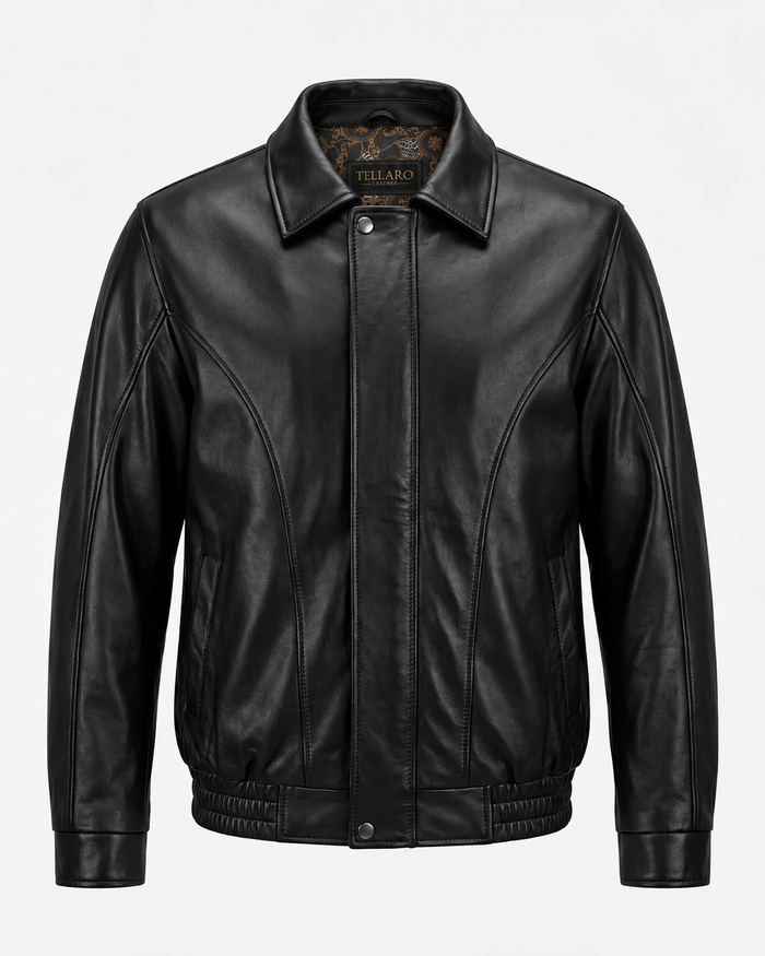 Corso — Leather Bomber Jacket