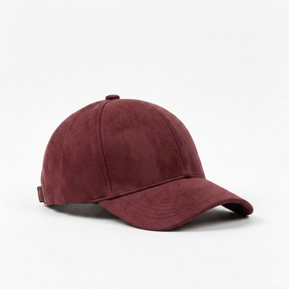 Suede Cap - Wine