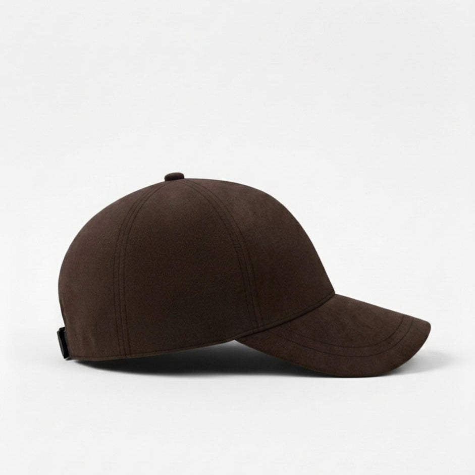 Suede Cap - Brown