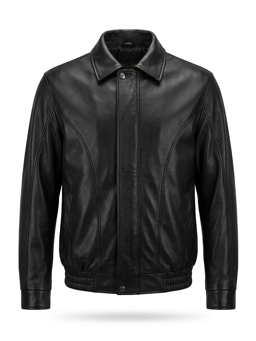 Corso — Leather Bomber Jacket