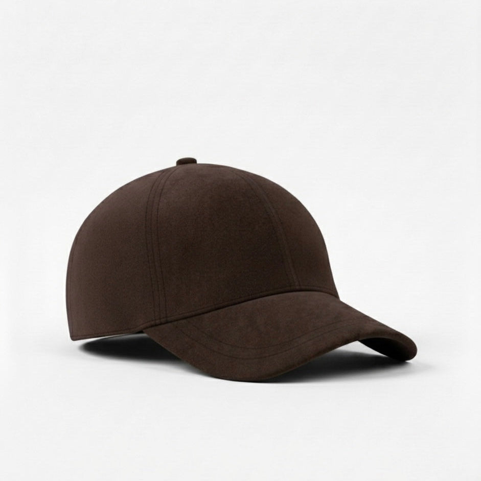 Suede Cap - Brown