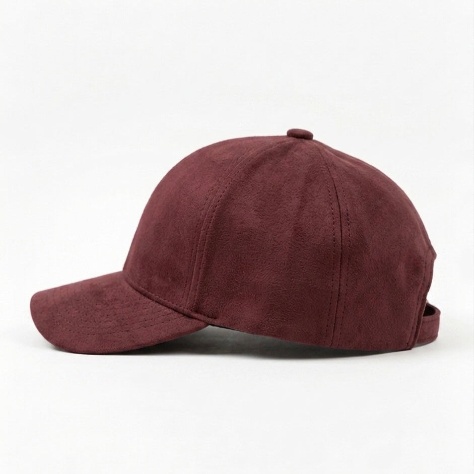 Suede Cap - Wine