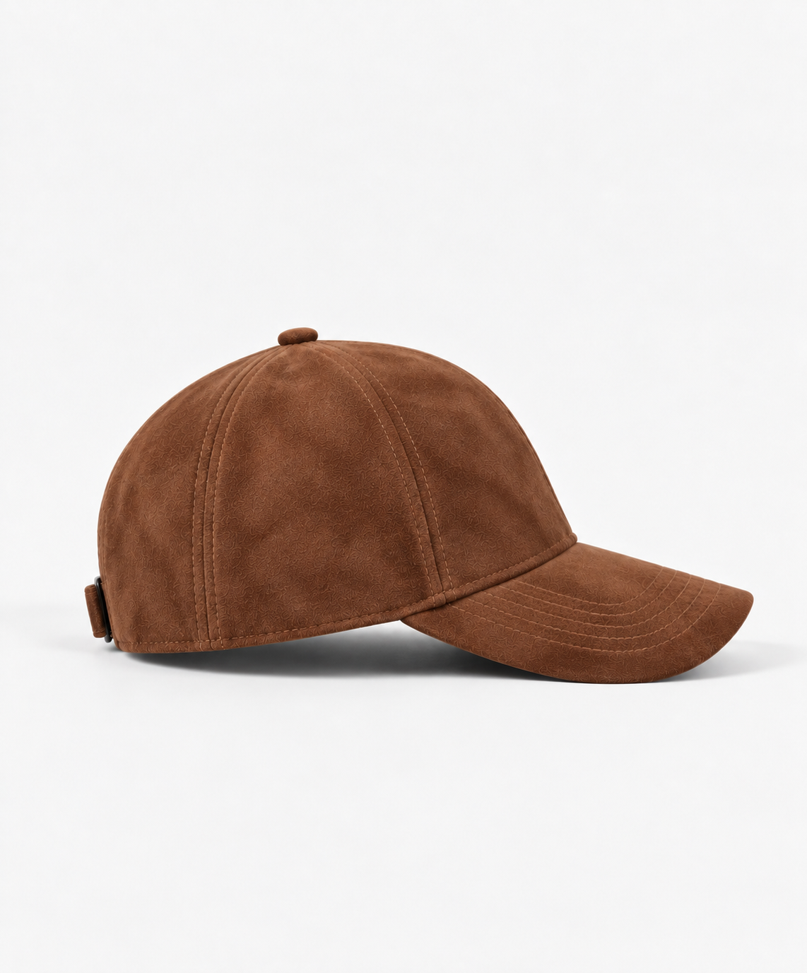 Suede Cap - Cognac