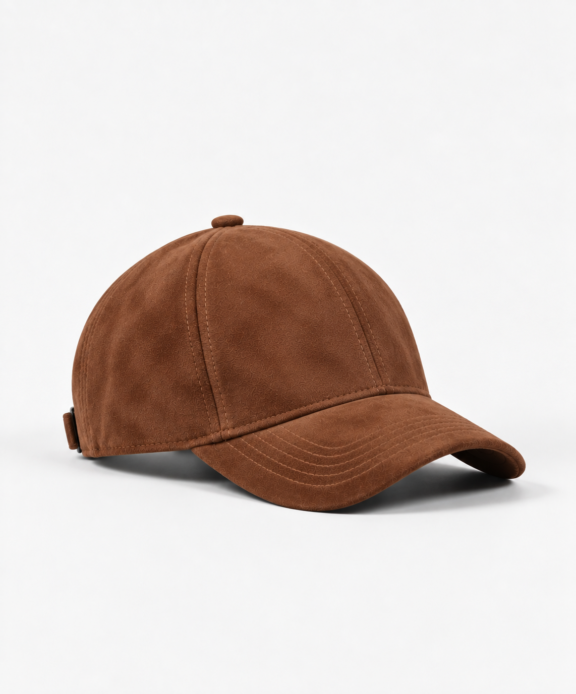 Suede Cap - Cognac