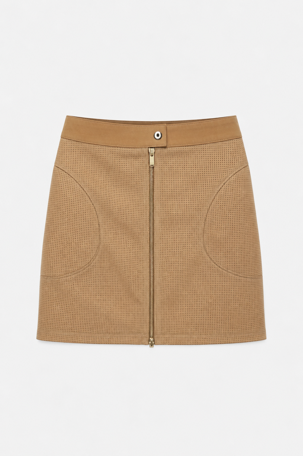 Lambada Zip Skirt - Brown
