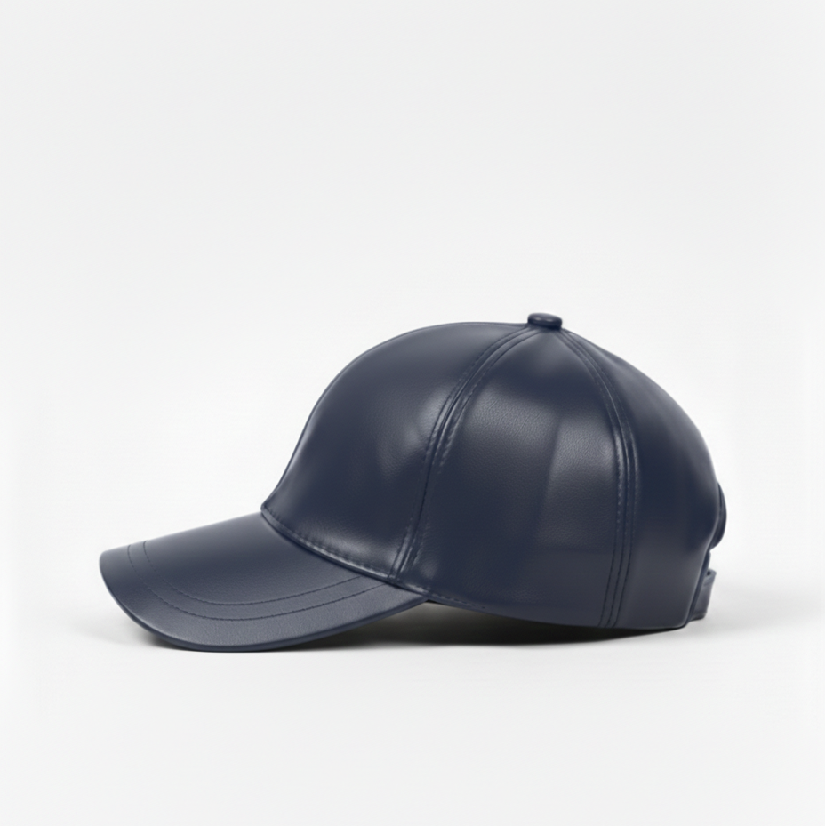 TELLARO Leather Baseball Cap - Brown